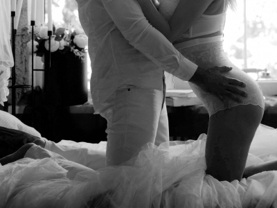 Bett Erwachsene Fotoshooting