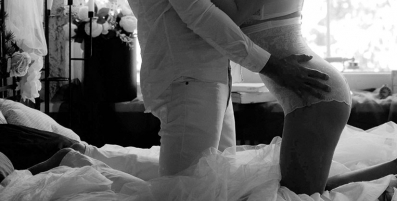 Bett Erwachsene Fotoshooting